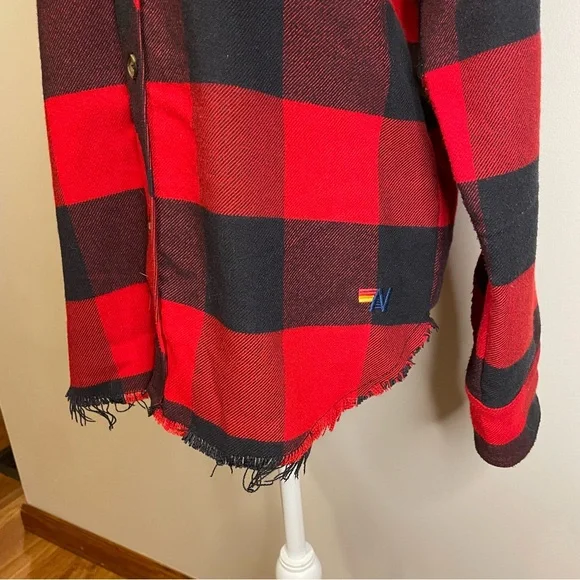 Aviator Nation Plaid Flannel Western Shirt Buffalo Plaid - Picture 3 of 9